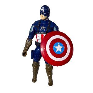 Marvel Captain America 6" Action Figure With Shield